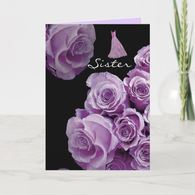 SISTER - Bridesmaid LILAC LILA Ro Inbjudan (Framsida)