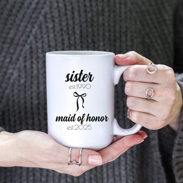 Sister Bröllop Gift, Maid of honor Frieri Mugg (Skapare uppladdad)