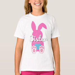 Sister Bunny T-Shirt - Cute Family Påsk Gift