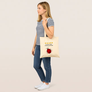 Sister custom text ladybug tygkasse