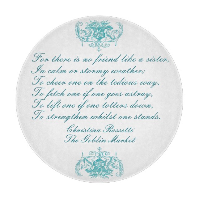 Sister Dikt av Christina Rossetti Turcos Blue (Framsidan)