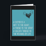 SISTER-DU ÄR EN GIFT FÖR MIN HJÄRTA=BIRTHDAY KORT<br><div class="desc">HAR DU BARA "KÄRLEK SÅ MYCKET"? LÅT HENNE VETA MED DET HÄR BEAUTIFULLA OCH MYCKET TYDLIGT KORT FÖR HENNES SPECIELLA BIRTHDAY!!!!</div>