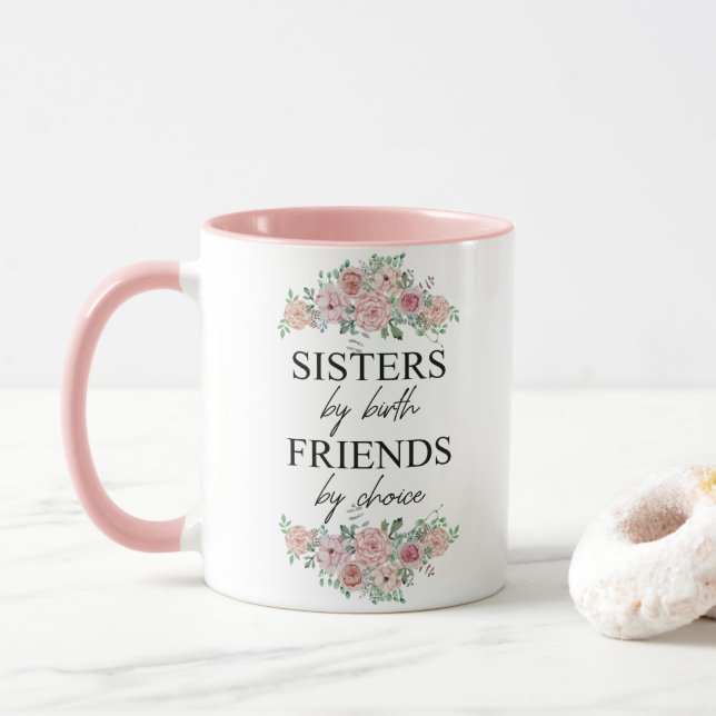 Sister efter födelsereglott efter Choice Quote Mugg (Med munk)