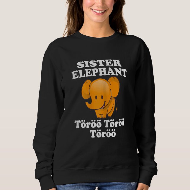 Sister Elephant Töröö Cute circus Elephants Afrika T Shirt (Framsida)