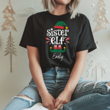 Sister Elf Funny Elf Matching jul Gift
