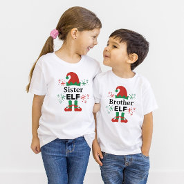 Sister Elf Girls'White T Shirt