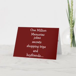 **SISTER eller GIRL FRIENDS** BIRTHDAG Kort