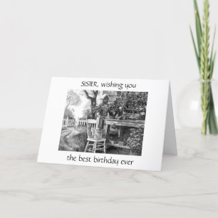 **SISTER** EN SPECIELL BIRTHDAY-ÖNSKAN FÖR DIG KORT