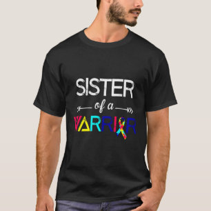 Sister för medvetandegörande om autism hos en krig t shirt