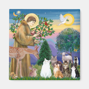Sister Frances Blances 5 katter Magnet
