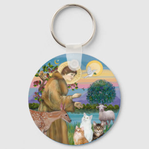 Sister Frances Blances 5 katter Nyckelring