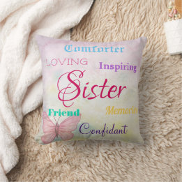 Sister Friend Loving Comforter Memories Keepsaké Kudde