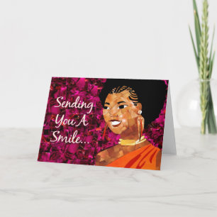 Sister Girl - Sending You A Smile (BLANK) Kort