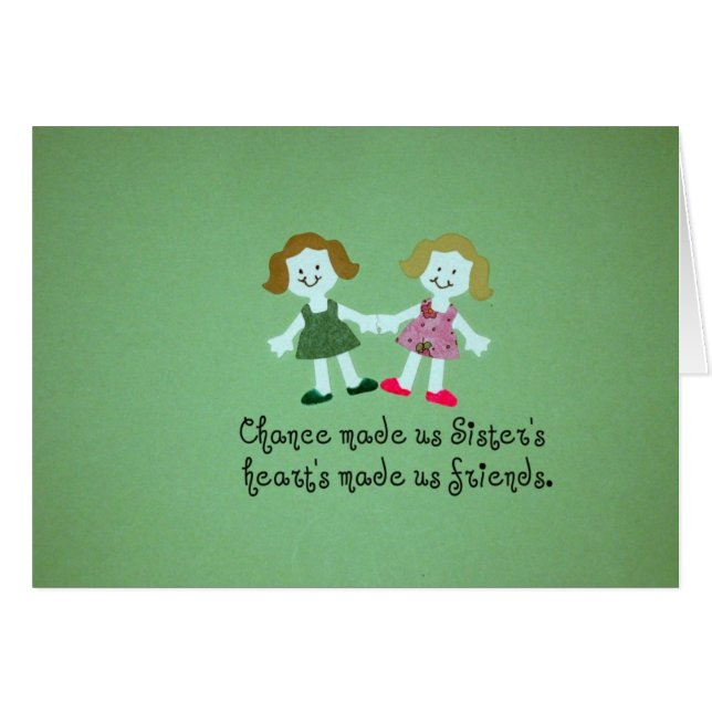 SIster Hälsningskort (Framsidan Horizontal)