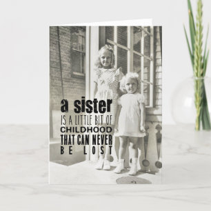 SISTER-hälsningskort Tack Kort