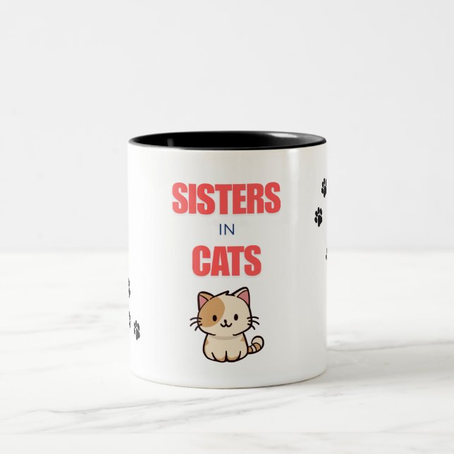 SISTER I KATTER Två-Tonad MUGG (Center)