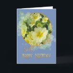 Sister i Lag Grattis på födelsedagen Primroses Blu Kort<br><div class="desc">Primär och blå en klassisk kombination för det här elegantens födelsedagskort. Du kan anpassa den inre versen med din egen känsla eller lägga till en namn inuti. Det är enkelt att göra det riktigt anpassat.</div>