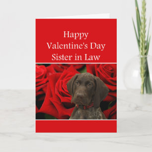 Sister i Law Glossy Grizzly Valentine Puppy Kärlek Helgkort