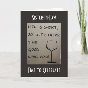 "SISTER-IN-LAW" FÖRTJÄNAR BÄSTA BIRTHDAY KORT