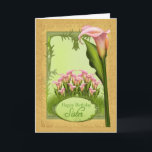 Sister Lily Birthday Greeting Card Kort<br><div class="desc">Ett mycket söt kort med ömtåliga lögner och allt blandat för att skapa ett kort för den speciella personen i ditt liv. Lily via Jaugarwomen</div>