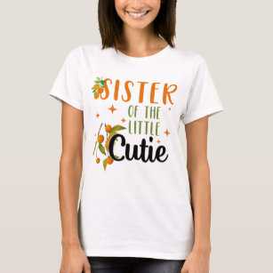 Sister Little Cutie 1:a födelsedag Party Baby Show T Shirt