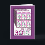 SISTER - Lycklig 30års födelsedag Kort<br><div class="desc">Detta kort med sina hjärtblommor är ett glatt sätt att önska en speciell någon ett grattis på födelsedagen. All text är anpassade, så att du kan byta ut "Syster" för hennes namn, byta årtal (och du behöver bara ändra det en gång, så ändras det över hela kortet). Och naturligtvis kan...</div>