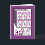 SISTER - Lycklig 30års födelsedag Kort<br><div class="desc">Detta kort med sina hjärtblommor är ett glatt sätt att önska en speciell någon ett grattis på födelsedagen. All text är anpassade, så att du kan byta ut "Syster" för hennes namn, byta årtal (och du behöver bara ändra det en gång, så ändras det över hela kortet). Och naturligtvis kan...</div>
