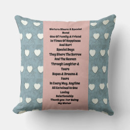 Sister Marshmallow Hearts Kudde