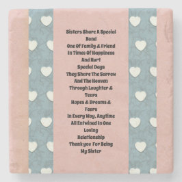 Sister Marshmallow Hearts Stenunderlägg