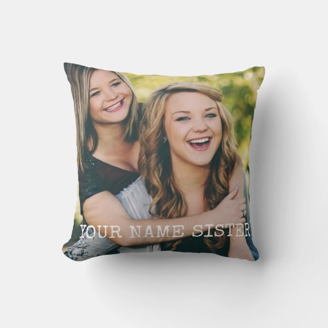 Sister Memorial Pillow – Forever in My Heart Kudde (Framsida)