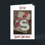 SISTER-MIN GIFT PÅ DIN BIRTHDAG ÄR VÅR KÄRLEK KORT<br><div class="desc">SISTER-ON ÄR VÅR KÄRLEK... BÄSTA SISTER? KÄRLEK ÄR DIN SISTER? LÅT HENNE VETA OM HENNES BIRTHDAG!</div>