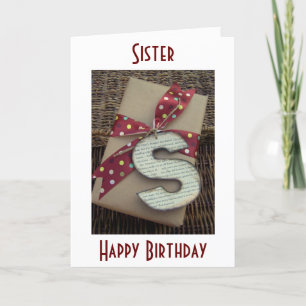 SISTER-MIN GIFT PÅ DIN BIRTHDAG ÄR VÅR KÄRLEK KORT