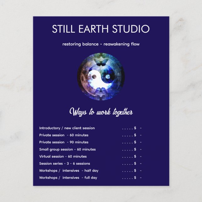 Sister Moon | Yin Yang Design Flygblad (Framsidan)