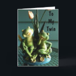 SISTER- OCH BRODERTWIN BIRTHDAY CARD KORT<br><div class="desc">Är du en SISTER/BROTHER TWIN-TEAM? Vilket UNDERBART kort att skicka eller ge på din speciella dag:)</div>