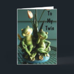 SISTER- OCH BRODERTWIN BIRTHDAY CARD KORT<br><div class="desc">Är du en SISTER/BROTHER TWIN-TEAM? Vilket UNDERBART kort att skicka eller ge på din speciella dag:)</div>