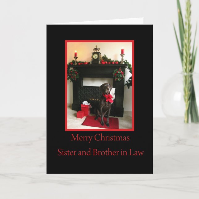 Sister och bror i Law god jul german p Helgkort (Framsida)