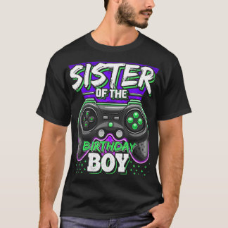 Sister of the Birthday Boy Matching Video Game Bir T Shirt
