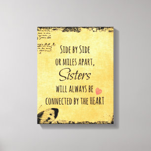 Sister Quote Canvastryck