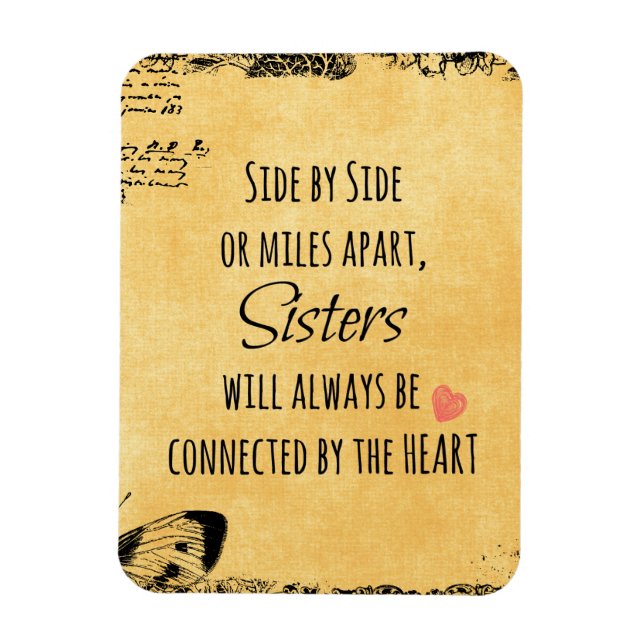 Sister Quote Magnet (Vertikal)