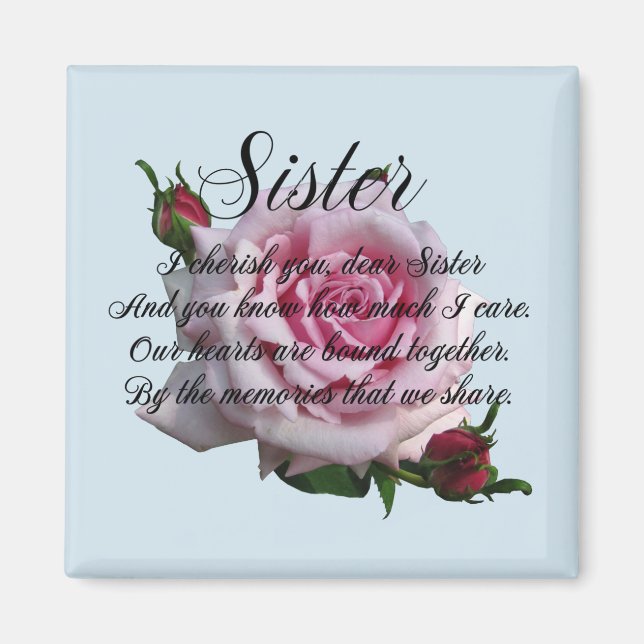 SISTER QUOTE MAGNET (Framsidan)