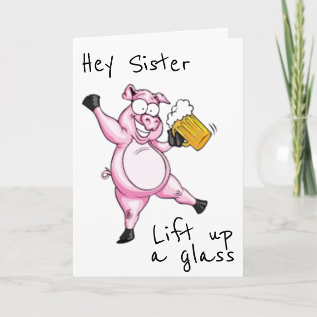 **SISTER** REDO TILL CELEBRAT **BIRTHDAG** KORT (Framsida)