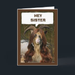 "SISTER"-REDOT FÖR ATT FÅ DITT BIRTHDAY-KORT KLAR KORT<br><div class="desc">TACK FÖR ATT STOPPA MED ETT AV MINA ÅTTA LAGER!</div>