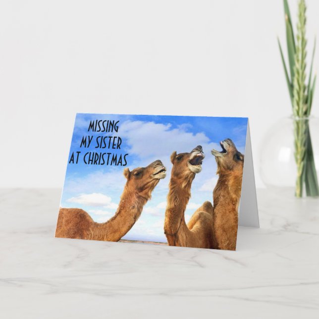 SISTER=SÄNG BLÅ-MISS U VID CHRISTMAS TID! HELGKORT (Framsida)