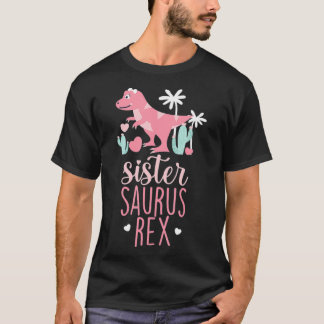 Sister Saurus Re Dinosaur Kids T Shirt