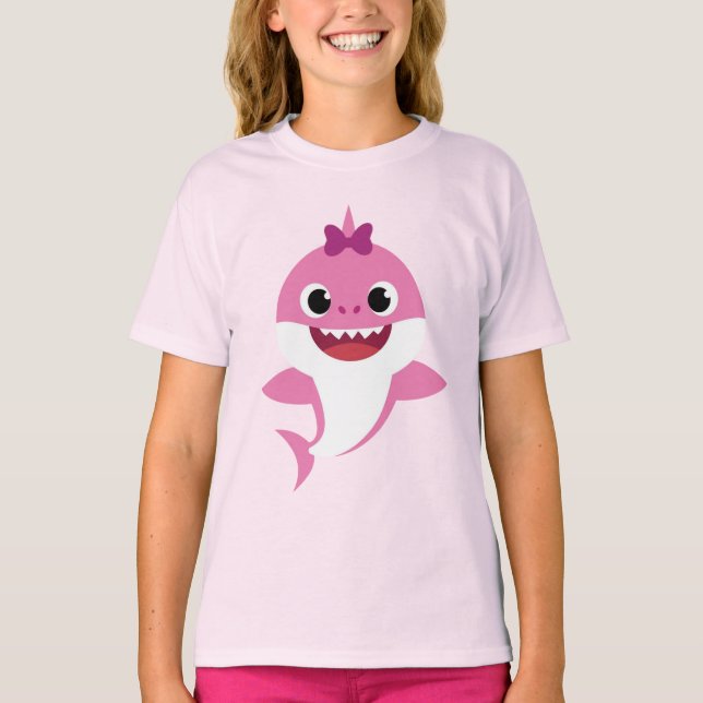 Sister Shark Rosa T-Shirt (Framsida)