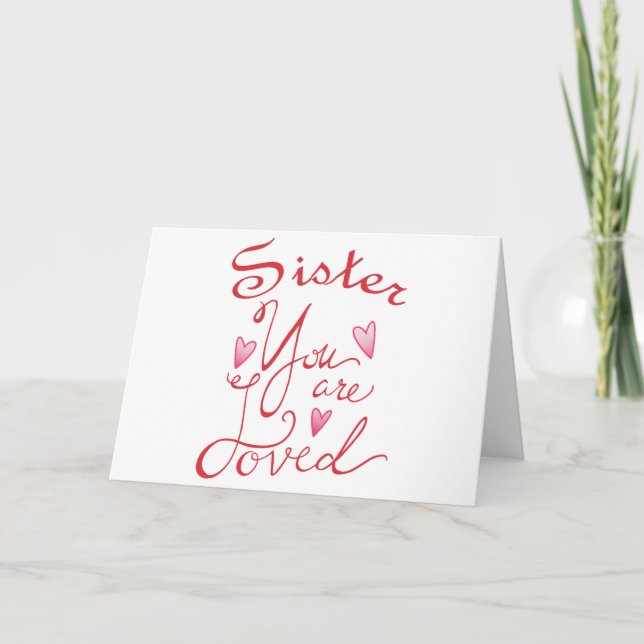 Sister som du är lovad kort (Framsida)