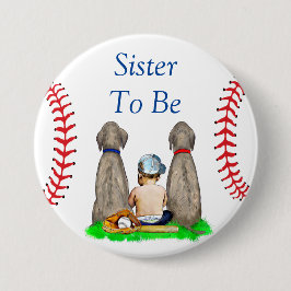Sister som ska | Baseball ThenzBoy's Baby Shower Knapp