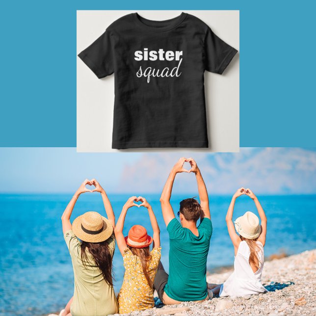 Sister Squad Black Girl T-Shirt (Skapare uppladdad)