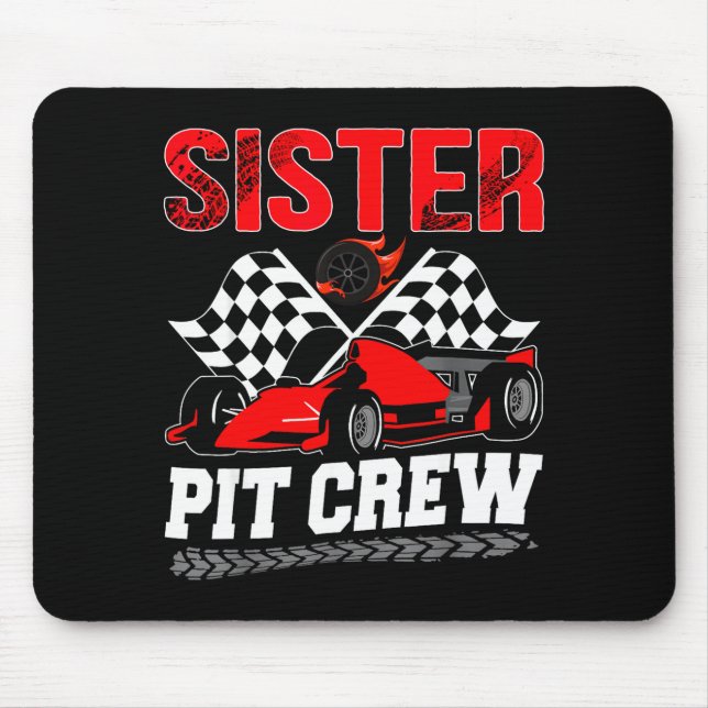 Sister T Crew Racing Family Race Car Birthday Boy  Musmatta (Framsidan)