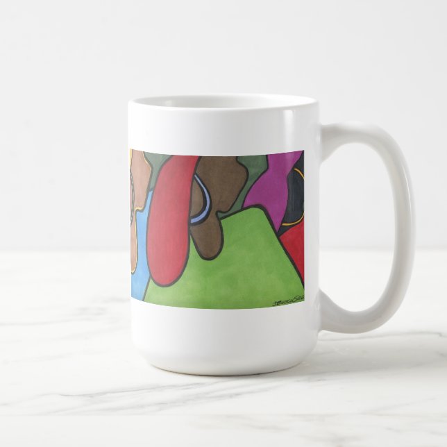 Sisterhoodmugg av Janice Treece Senter Kaffemugg (Höger)